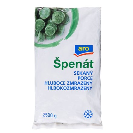 detail Špenát sekaný porce mraž. 2,5 kg