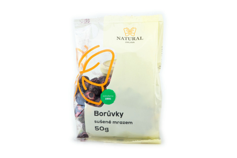 detail Borůvky celé mrazem sušené - Natural 50g