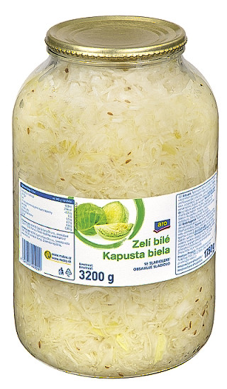 detail Zelí bílé sterilované aro 3200 g